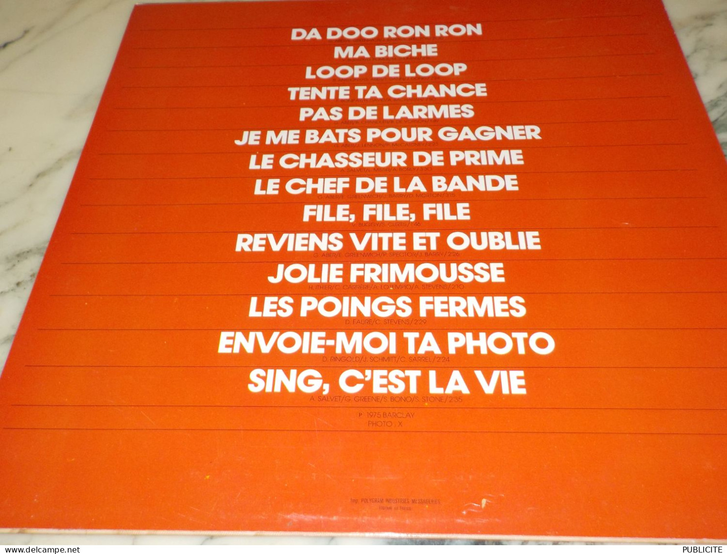 DISQUE 33 TOURS  FRANK ALAMO 1975 - Comiques, Cabaret