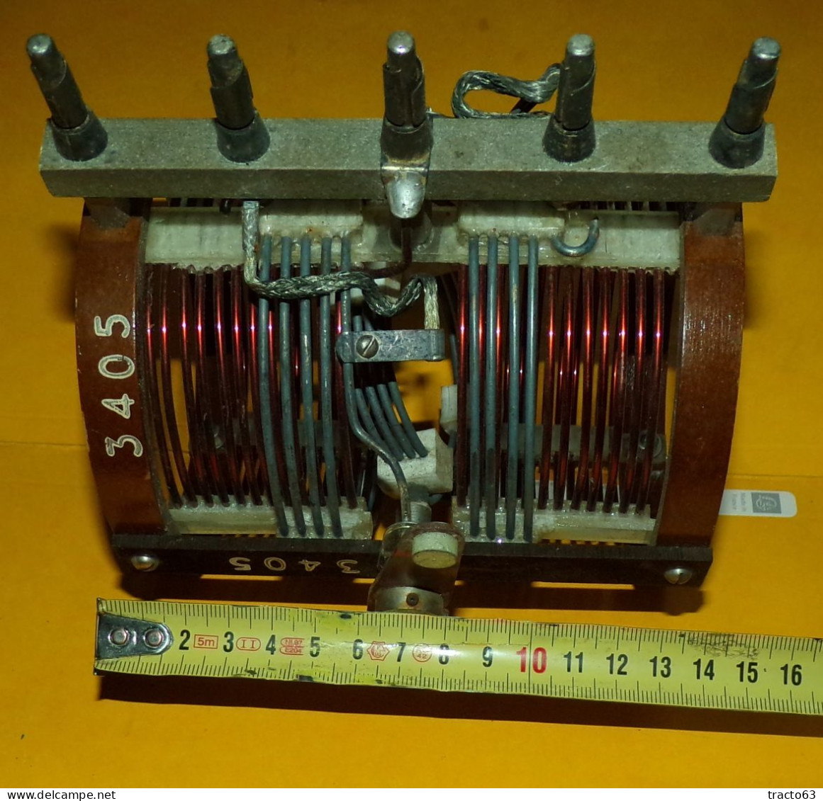 RADIO : BOBINE DE FREQUENCE POUR POSTE DE RADIO MILITAIRE SCR 399  ,  POUR RADIOAMATEUR ,BON ETAT VOIR PHOTOS . POUR TOU - Radio's