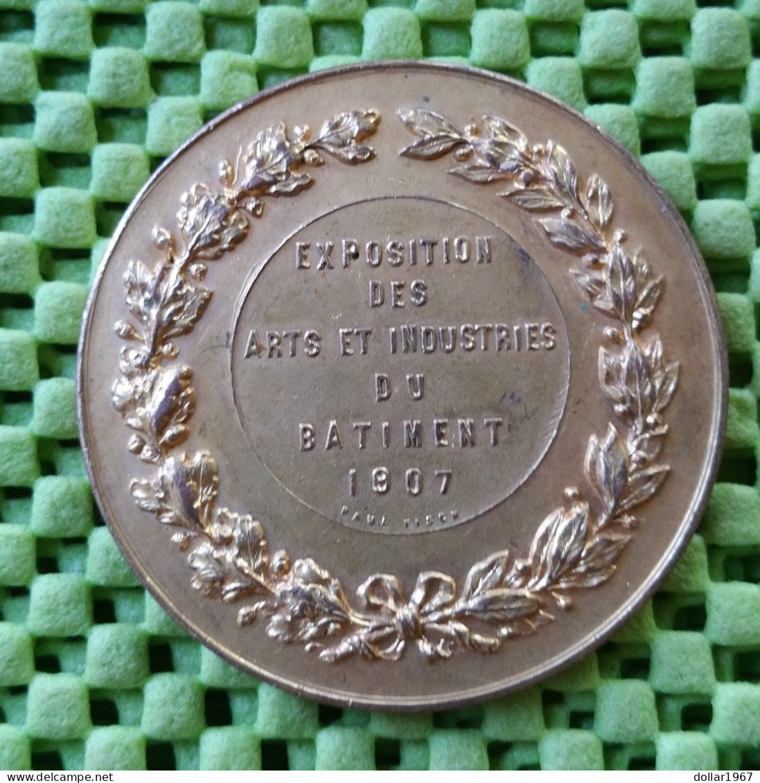 Penning Exposition Des Arts Et Industies Du Batiment 1907 Medal  -  Originalscan !! - Souvenir-Medaille (elongated Coins)