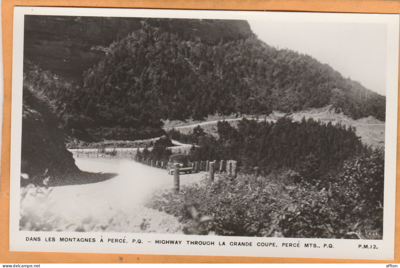 Perce Quebec Canada Old Real Photo Postcard - Percé