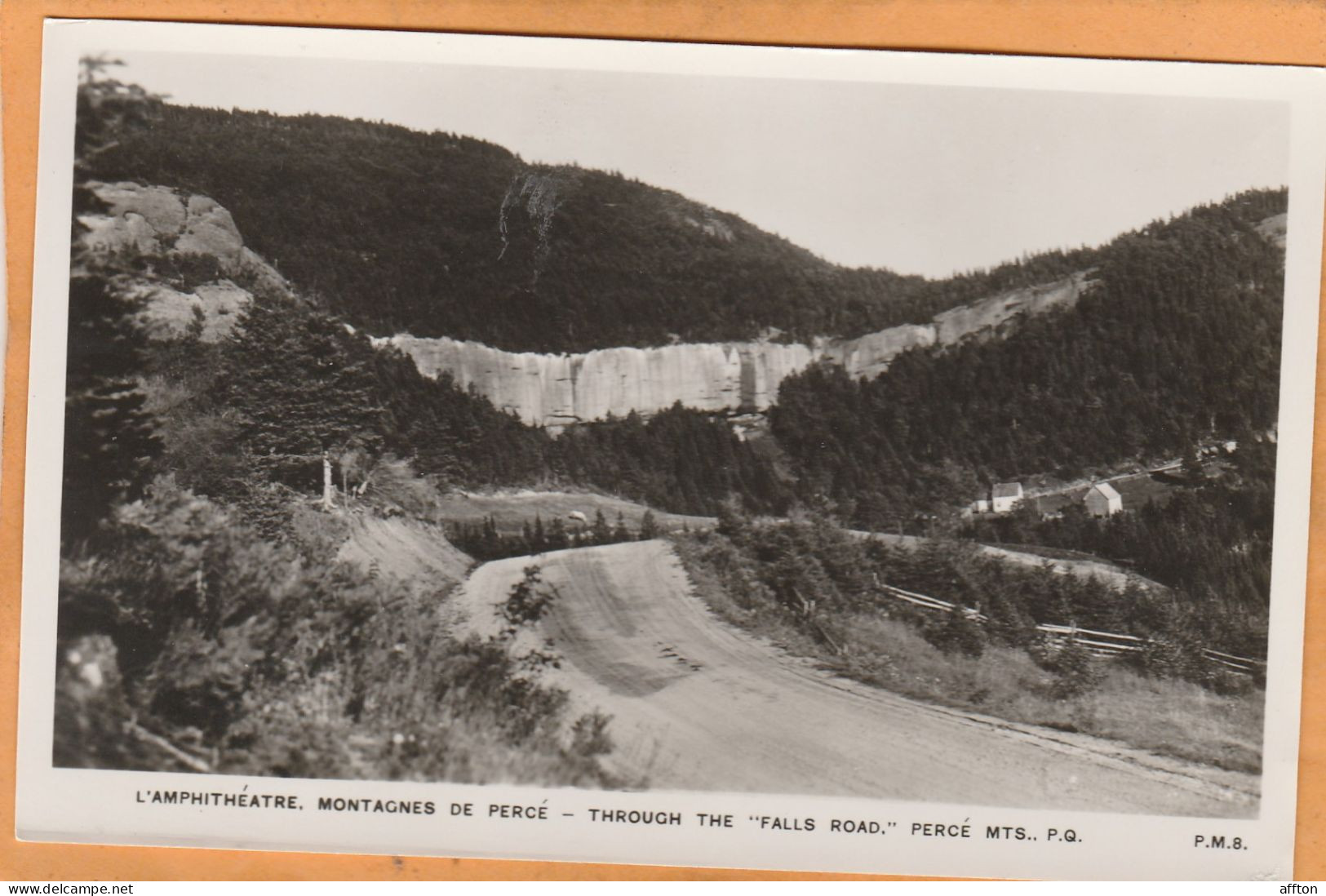 Perce Quebec Canada Old Real Photo Postcard - Percé