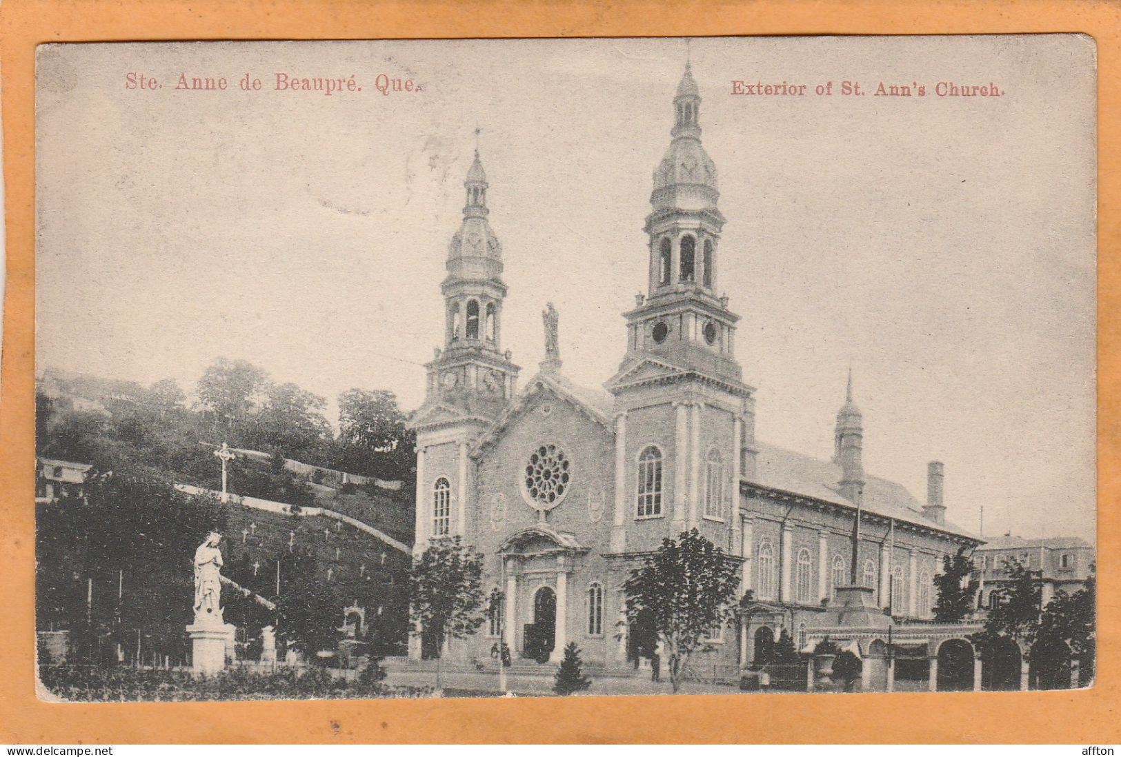 Ste. Anne De Beaupre Quebec Canada Old Postcard - Ste. Anne De Beaupré