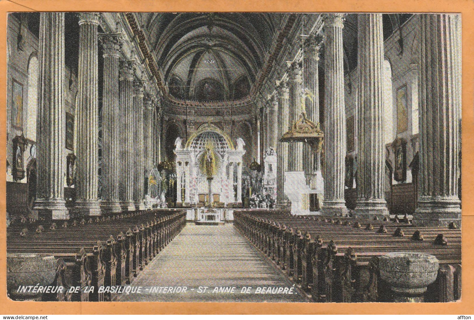 Ste. Anne De Beaupre Quebec Canada Old Postcard - Ste. Anne De Beaupré