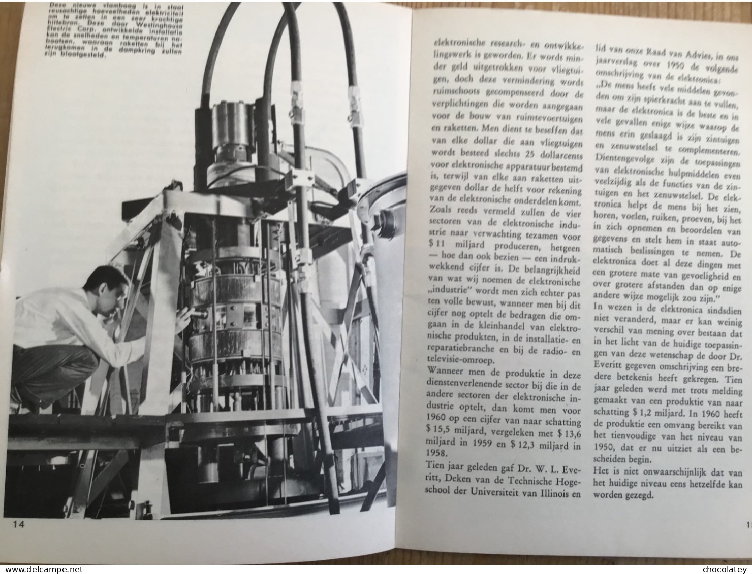 De Elektronische Industrie In 1960 Ruimte Communicatie 50 Blz - Informática