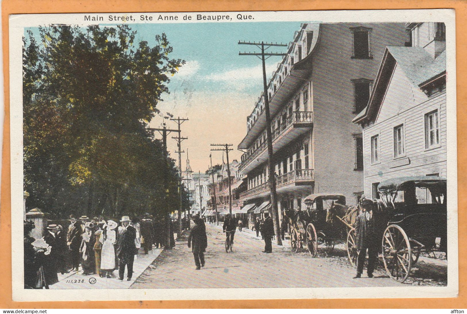 Ste. Anne De Beaupre Quebec Canada Old Postcard - Ste. Anne De Beaupré