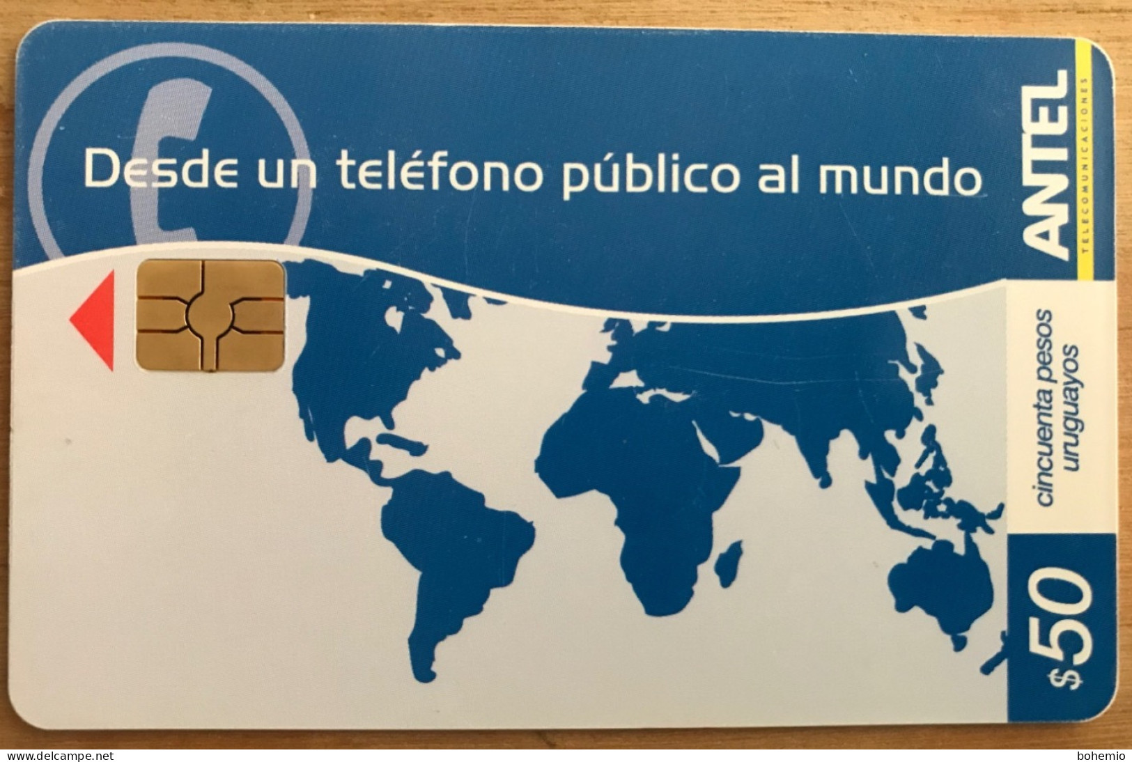 Uruguay TC 507a Desde Un Teléfono Público Al Mundo - Uruguay