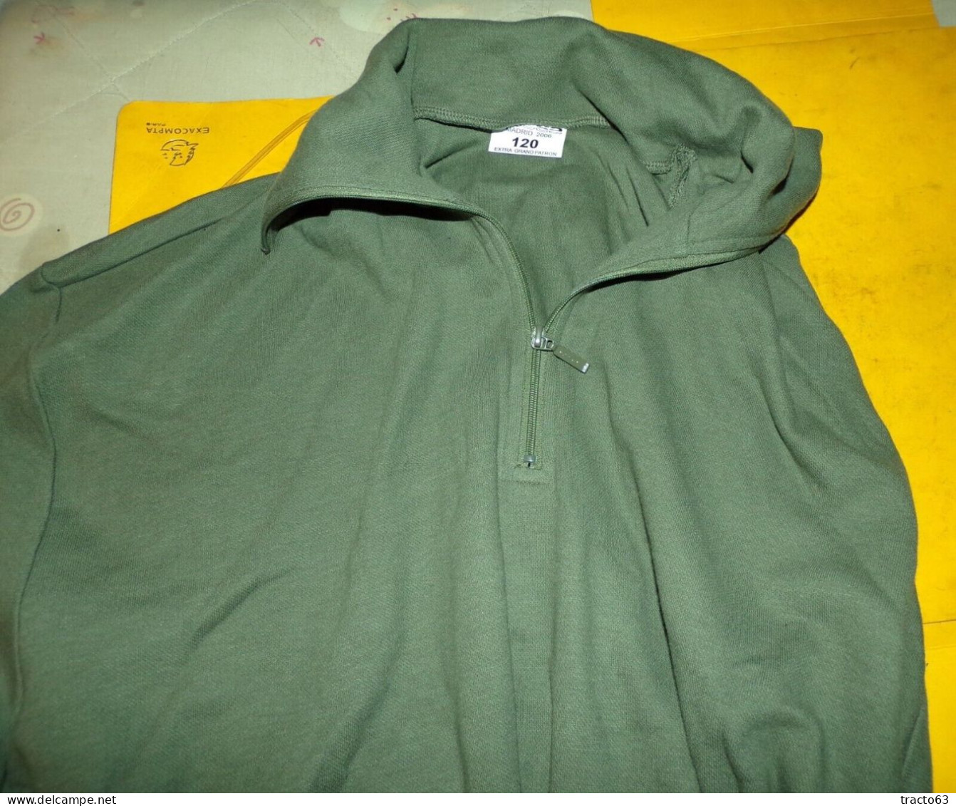 CHEMISE MILITAIRE F1 DE L'ARMEE FRANCAISE ,Taille 120 SOIT XXL EN CIVIL,NEUF AVEC MANCHES LONGUES , AUTRES TAILLES DISPO - Equipement