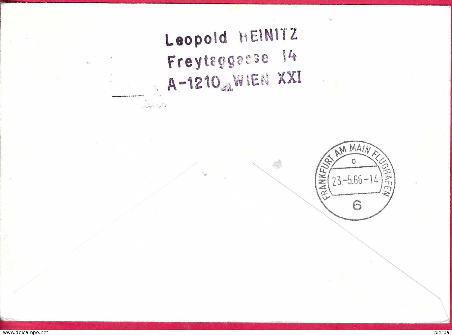 AUSTRIA - ERSTFLUG AUA  MIT  HS 748 - FROM GRAZ/LINZ/FRANKFURT *8.5.1966* ON LARGE COVER - Premiers Vols