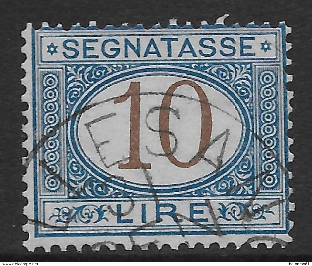 Italia Italy 1870 Regno Segnatasse L10 Sa N.S14 US - Postage Due