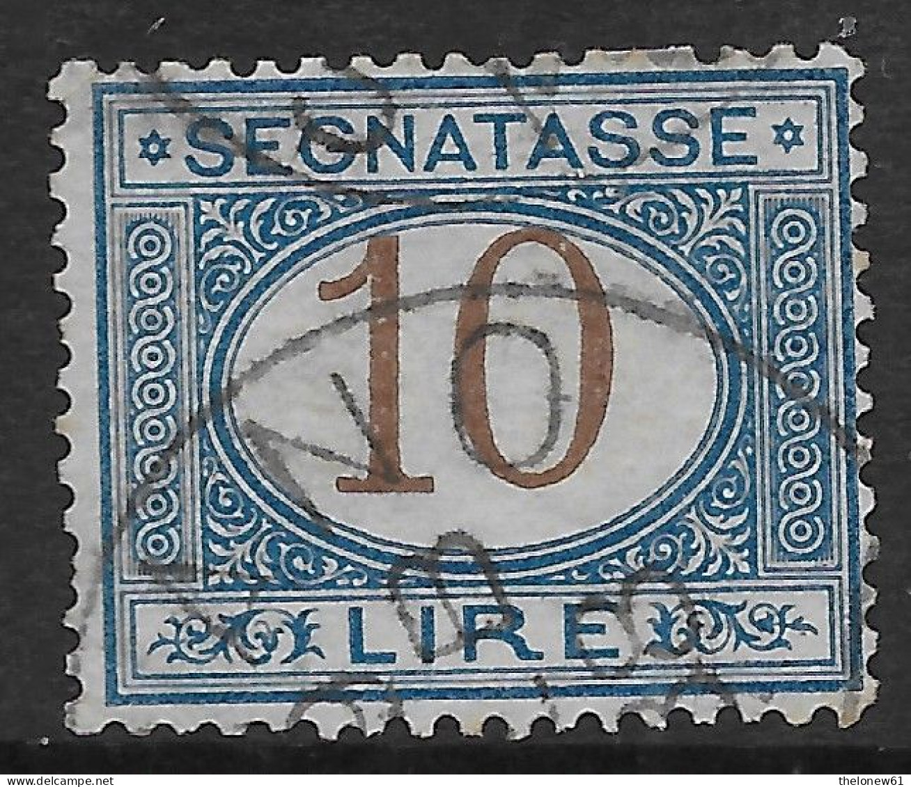 Italia Italy 1870 Regno Segnatasse L10 Sa N.S14 US - Strafport