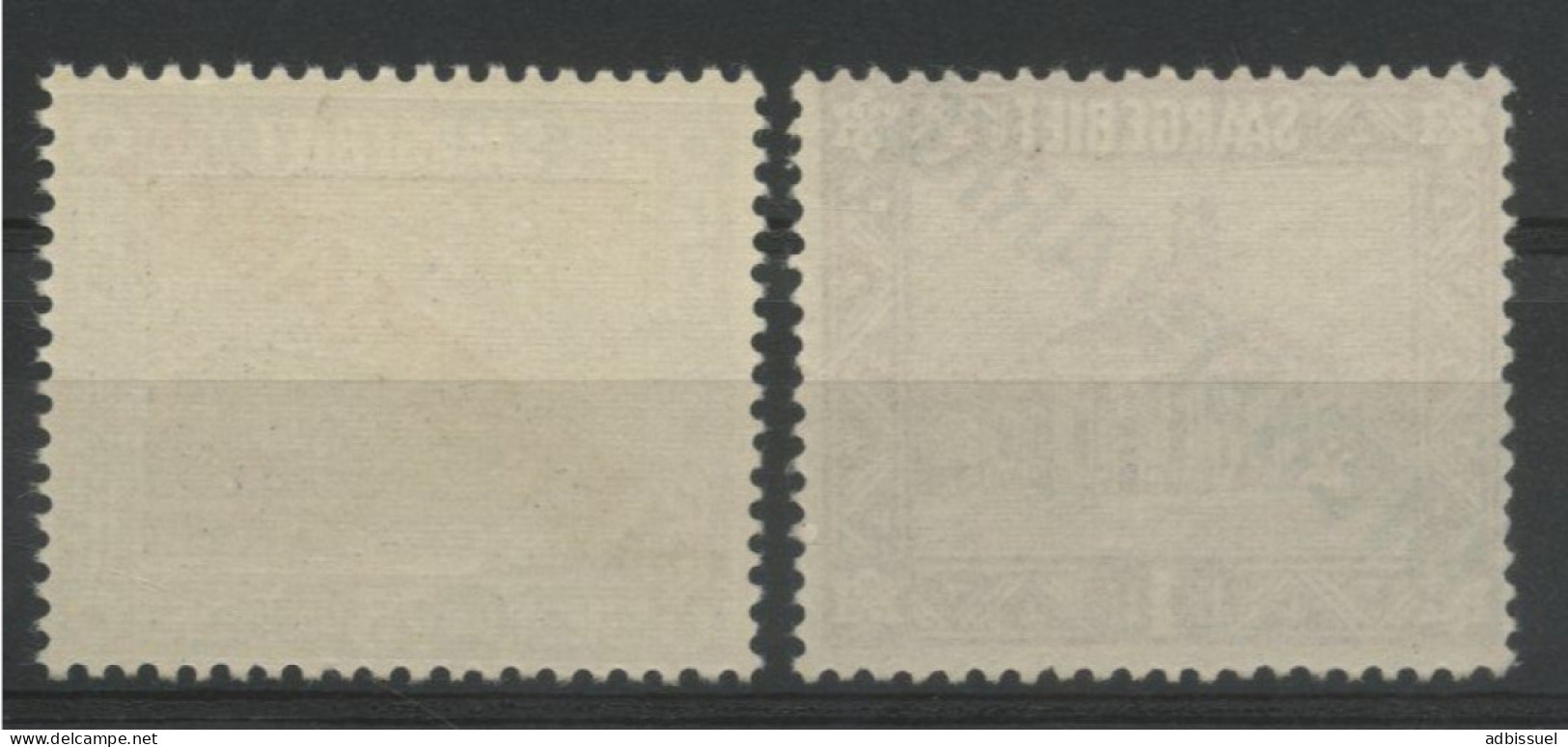 SARRE TIMBRES DE SERVICE N° 14 Et 15a COTE 106 € NEUFS ** MNH. - Oficiales