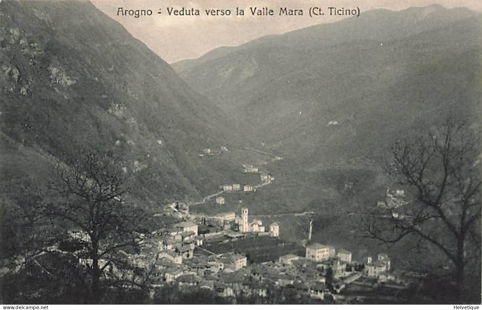 Arogno Veduta Verso La Valle Mara Ticino Un Saluto Da Arogno - Arogno