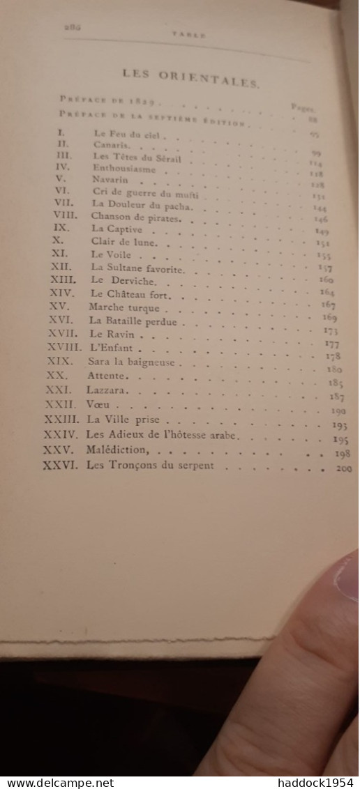 les orientales 2 tomes VICTOR HUGO alphonse lemerre 1890