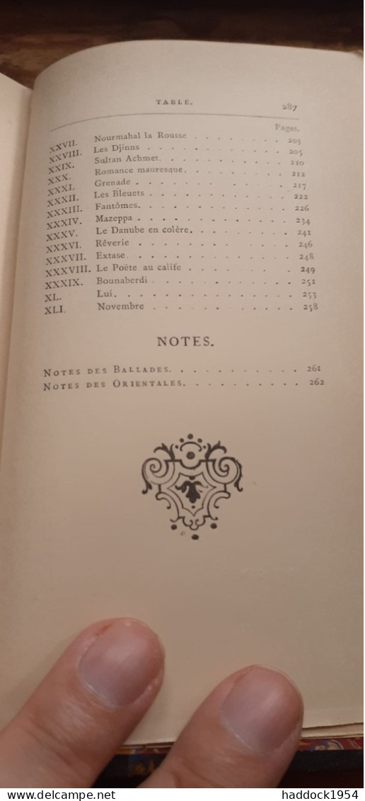 les orientales 2 tomes VICTOR HUGO alphonse lemerre 1890