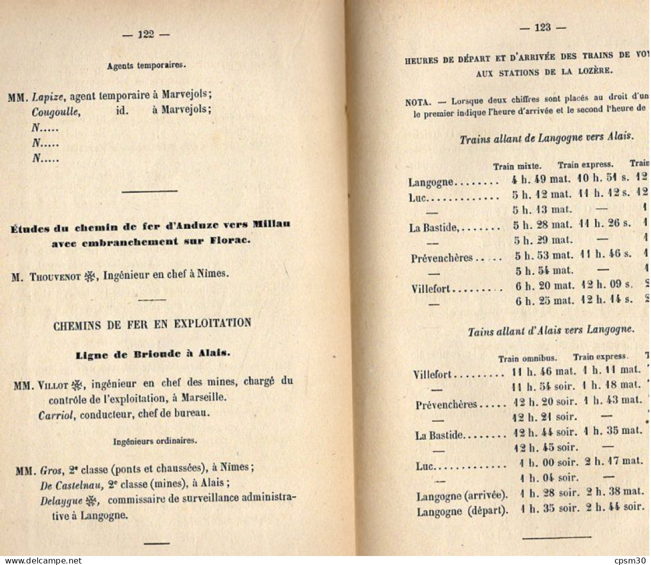 ANNUAIRE - 48 - LOZÈRE - Administratif Statistique Historique Et Agricole 1882 - Telefonbücher