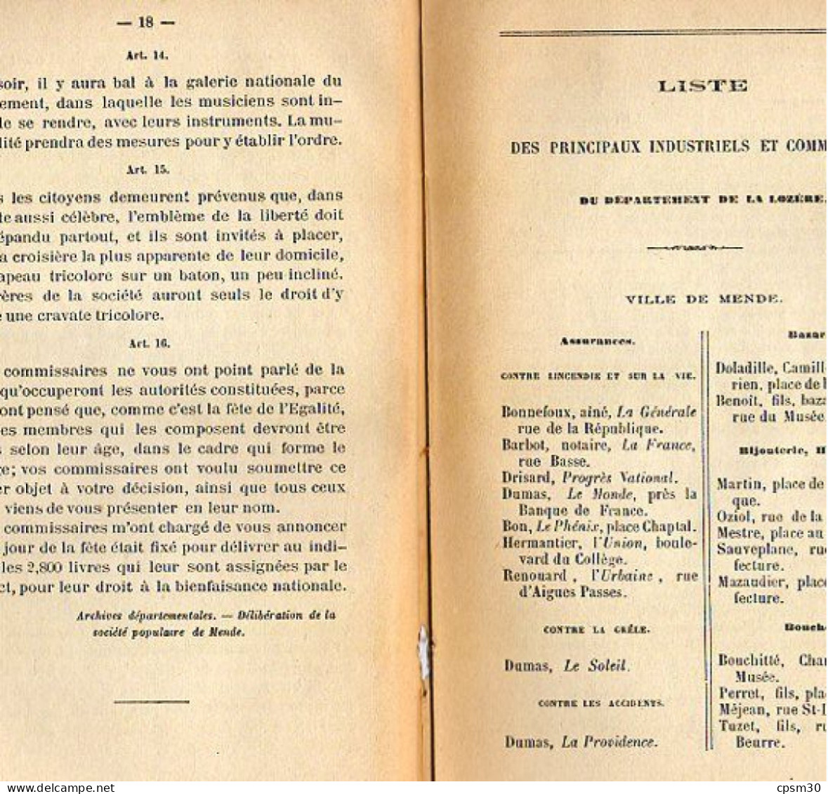 ANNUAIRE - 48 - LOZÈRE - Administratif Statistique Historique Et Agricole 1886 - Directorios Telefónicos
