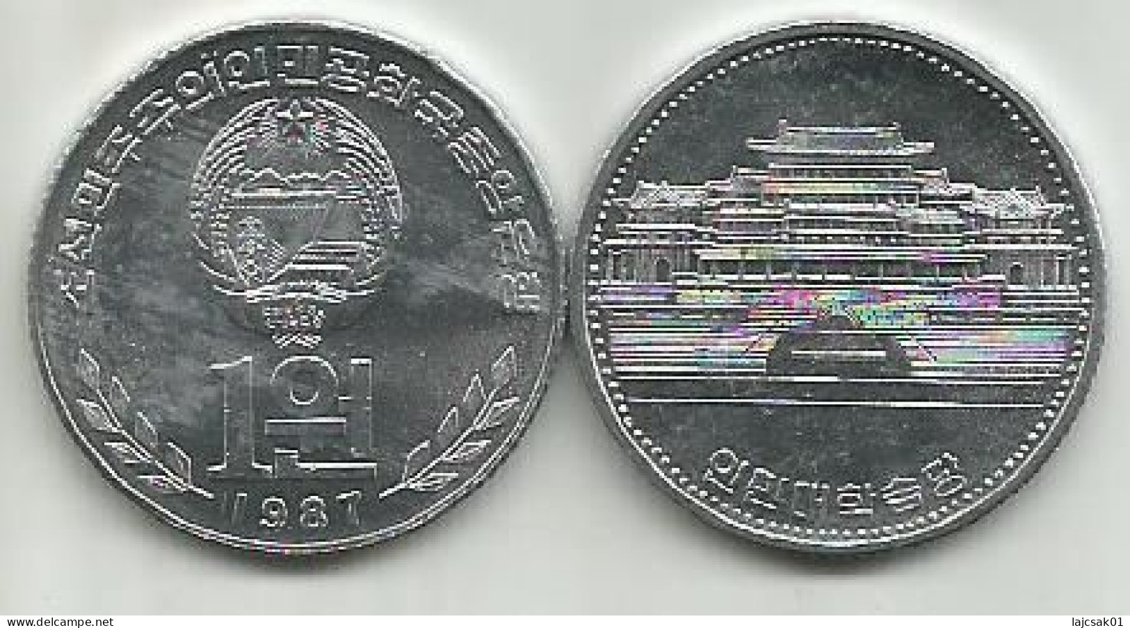 Korea N. 1 Won 1987. - Corea Del Norte