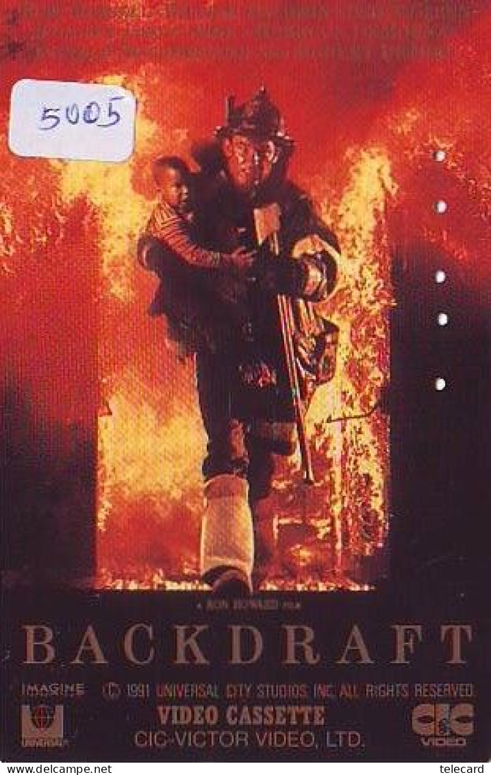 Télécarte Japon 110-011  - Film Cinema (5005) BACKDRAFT   - Japan Movie Phonecard - Kino