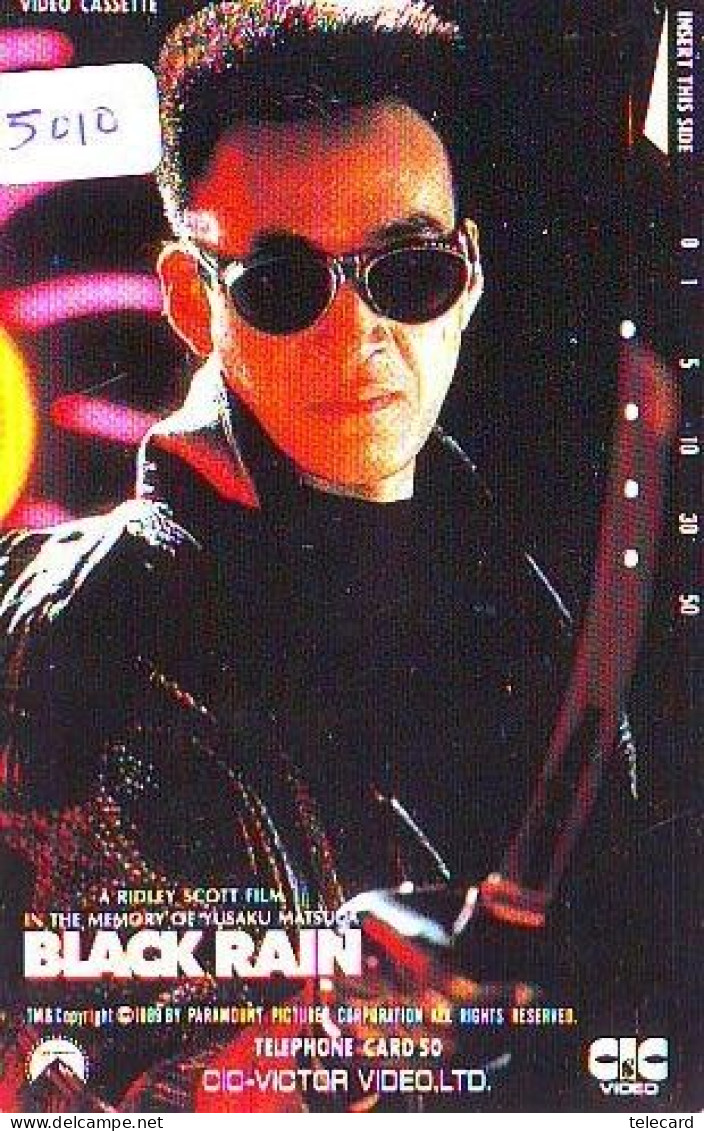 PHONECARD Japan (5010)  * BLACK RAIN  * Japan  Film  Cinema - Movie - Kino * 110-87868 * - Kino