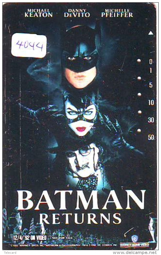 Télécarte Japon Cinéma * 5011 * BATMAN RETURNS *  Japan Movie Phonecard * TELEFONKARTE * FILM * CINEMA - Cinéma