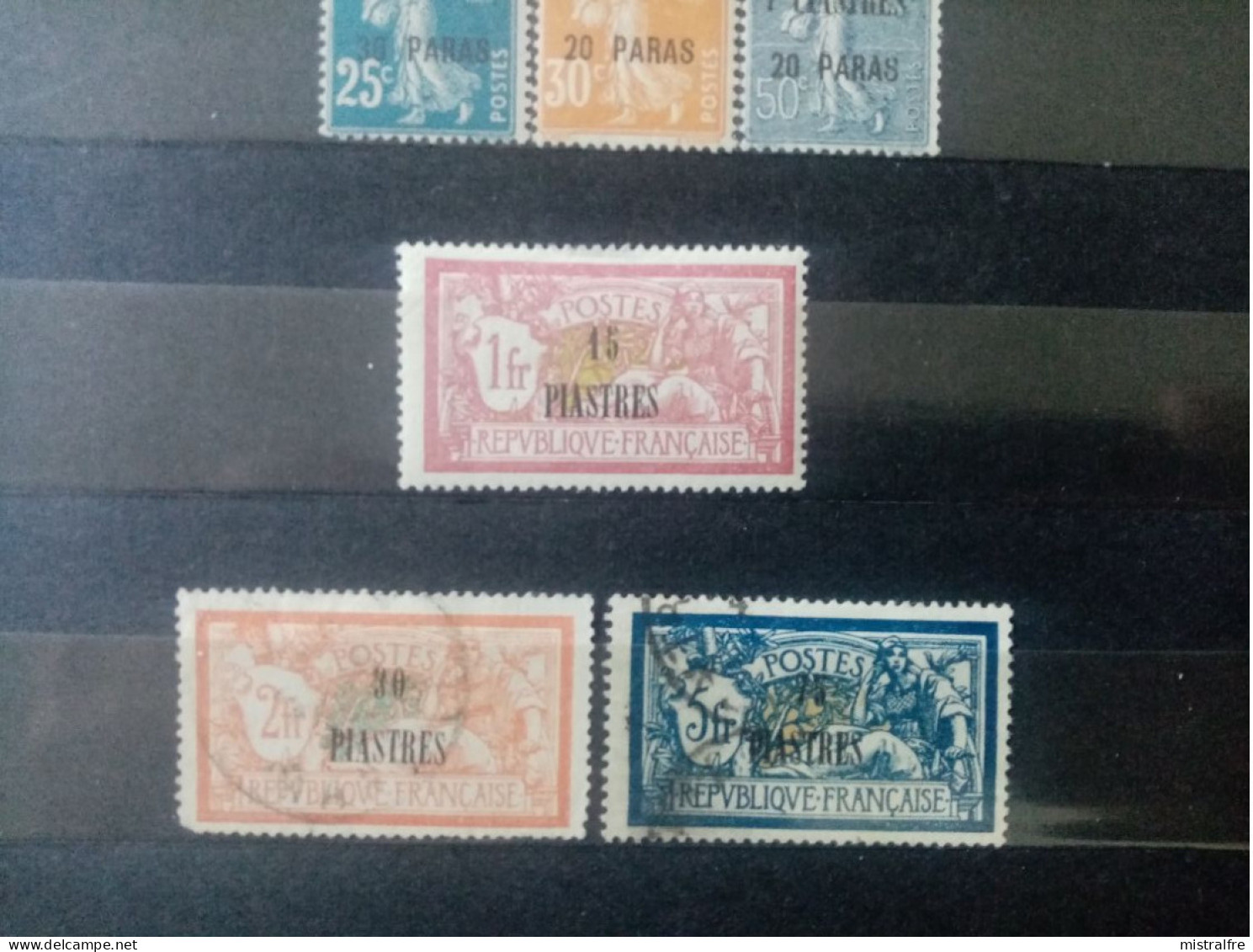 LEVANT.1921 à 1922.Série Complète N° 28 à 37. Types SEMEUSE Et MERSON. 8 NEUFS Et  2 Oblitérés. Côte YT 2022 : 42,50 € - Unused Stamps
