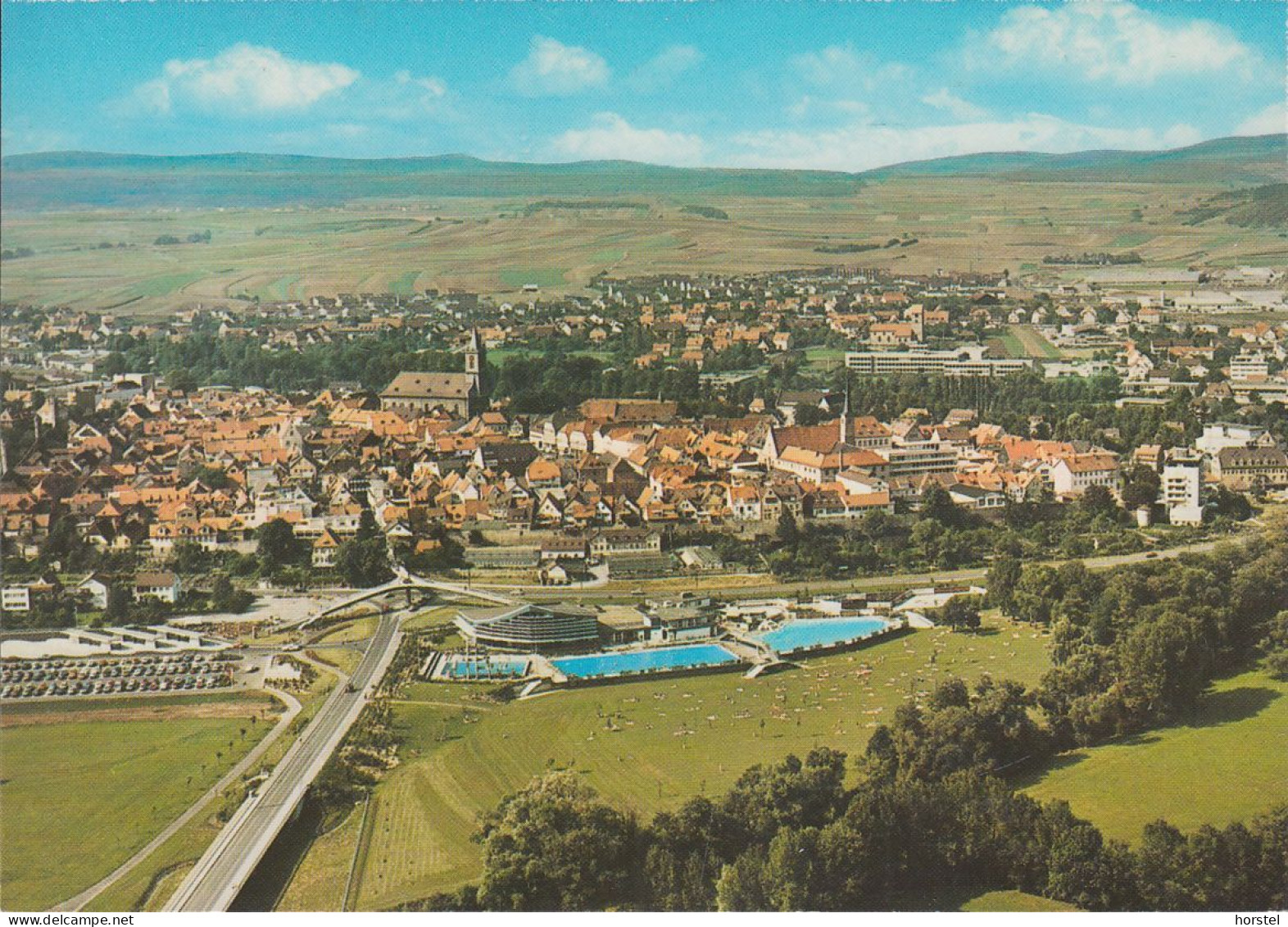 D-36088 Hünfeld - Rhön - Luftbild - Aerial View - Schwimmbad - Huenfeld