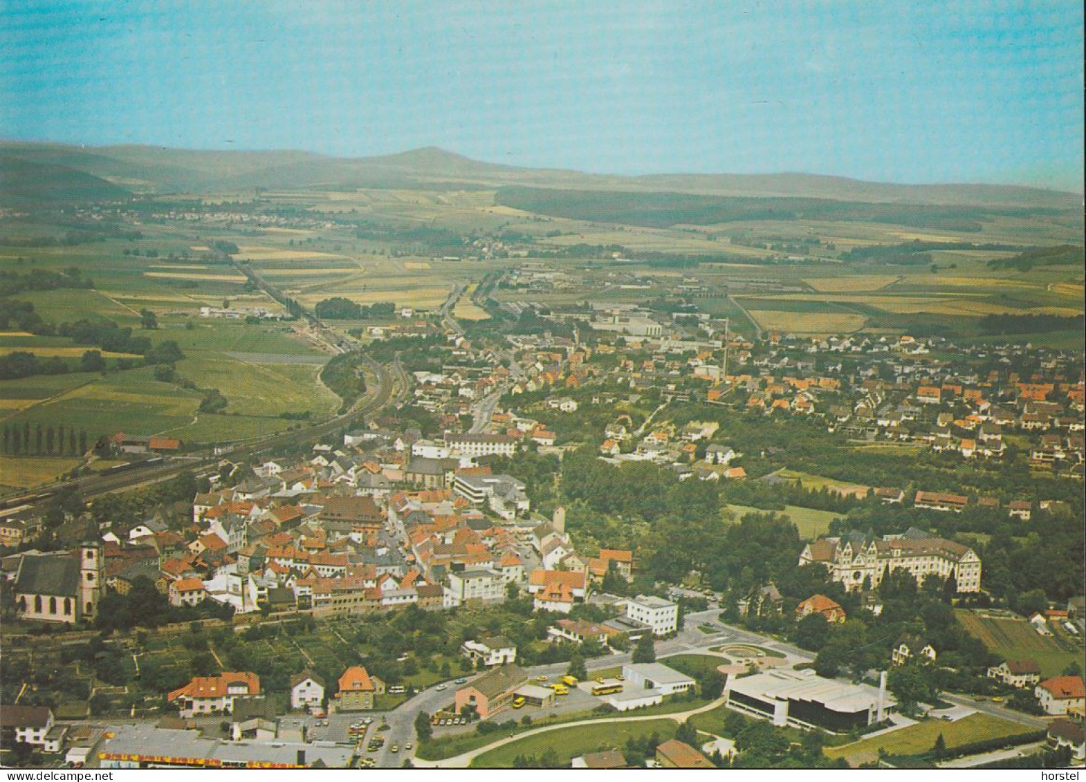 D-36088 Hünfeld - Rhön - Luftbild - Aerial View -  Postbusse Im Depot - Hünfeld