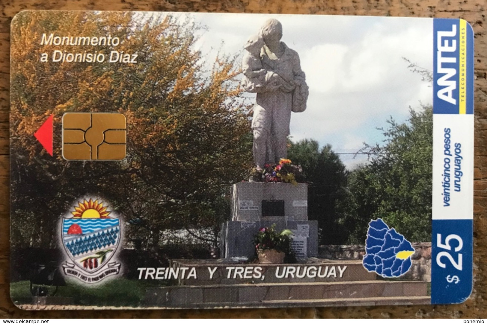 Uruguay TC 376a Treinta Y Tres Dionisio Díaz - Uruguay