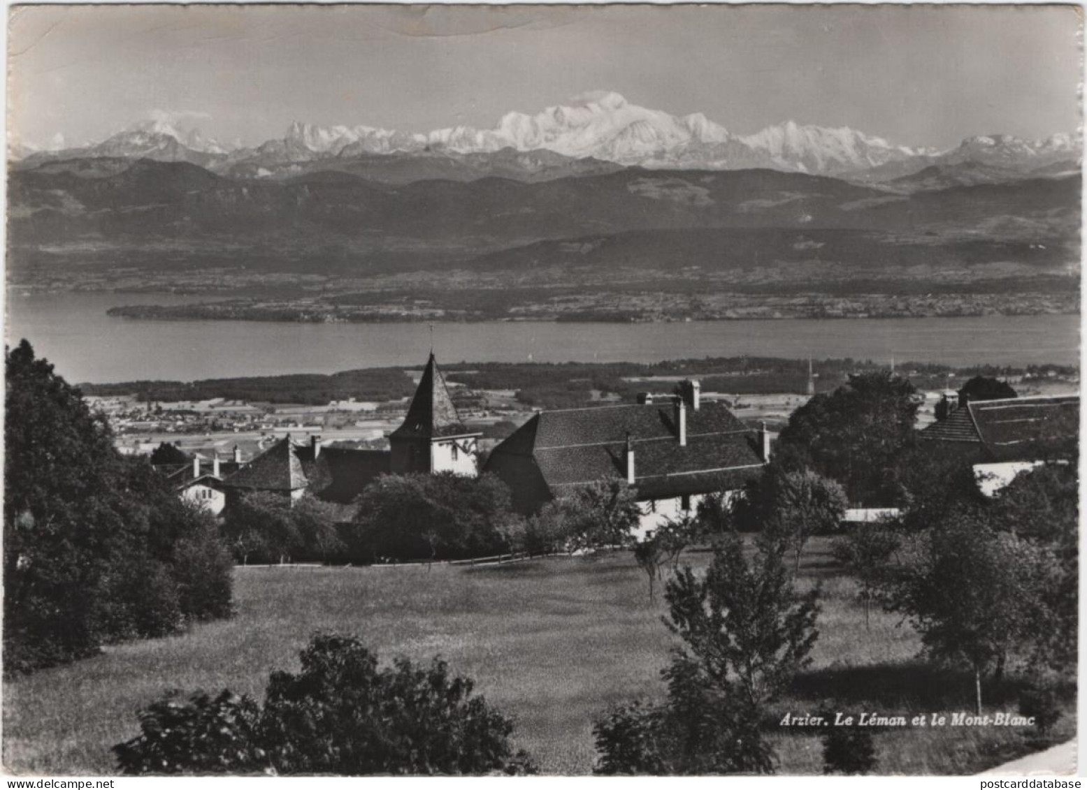 Arzier - Le Lémon Et Le Mont-Blanc - Arzier-Le Muids