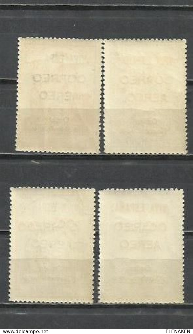 5590- MNH** SERIE COMPLETA ESPAÑA 1937 ,YVERT 75,00€. LOCALES BURGOS AEREOS  Nº162,162A,162B,163.OTROS CATALOGOS 125,00€ - Unused Stamps