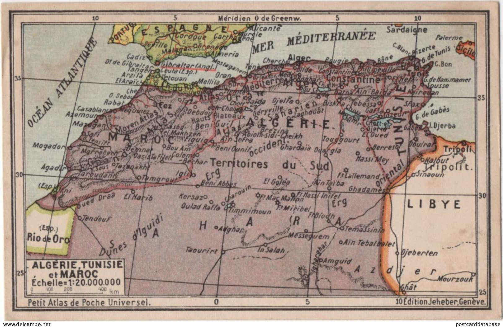 Algérie Tunisie Et Maroc - & Map - Alimentación & Accesorios Eléctricos