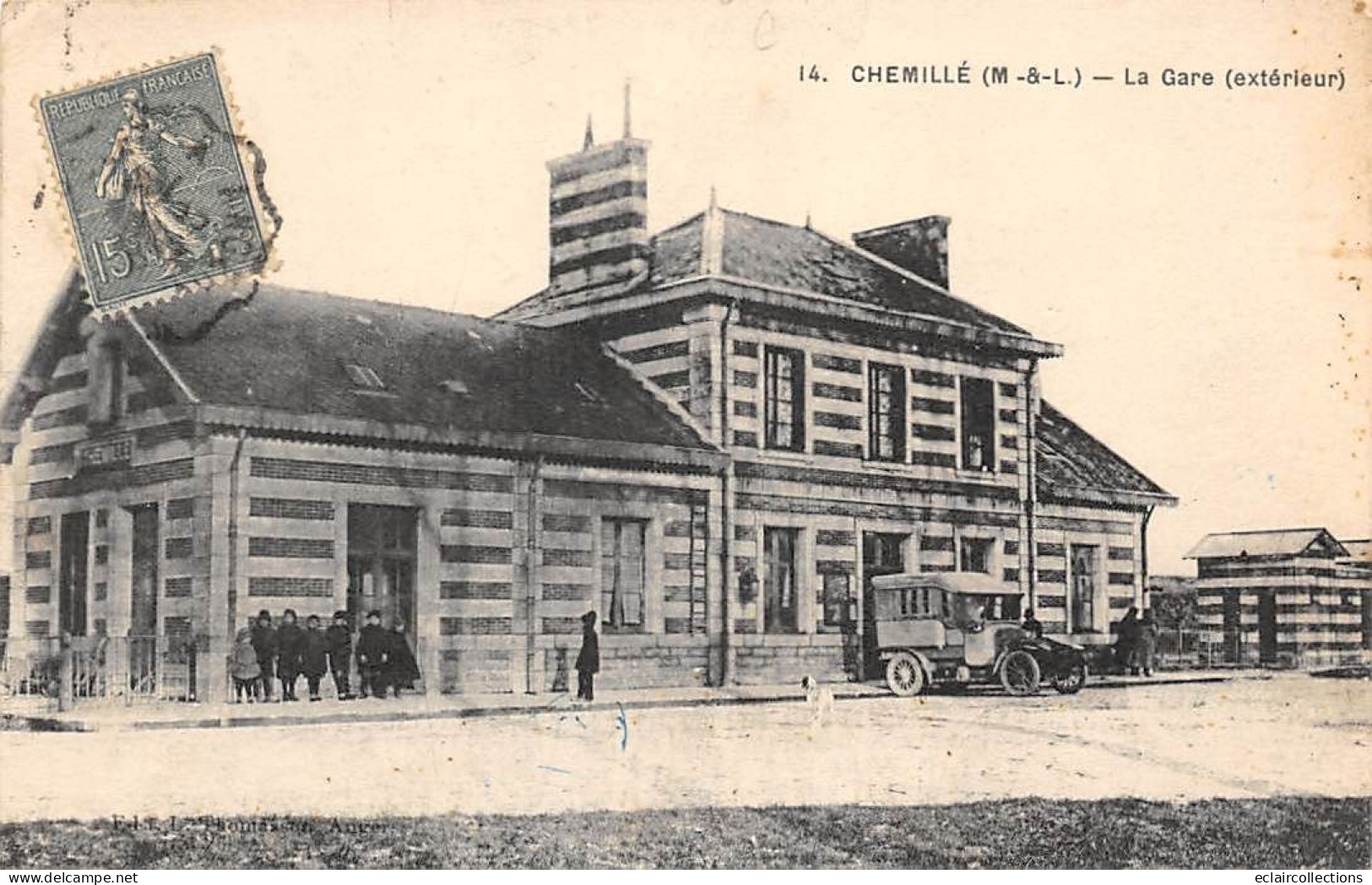 Chemillé      49       Extérieur De La Gare       (voir Scan) - Chemille