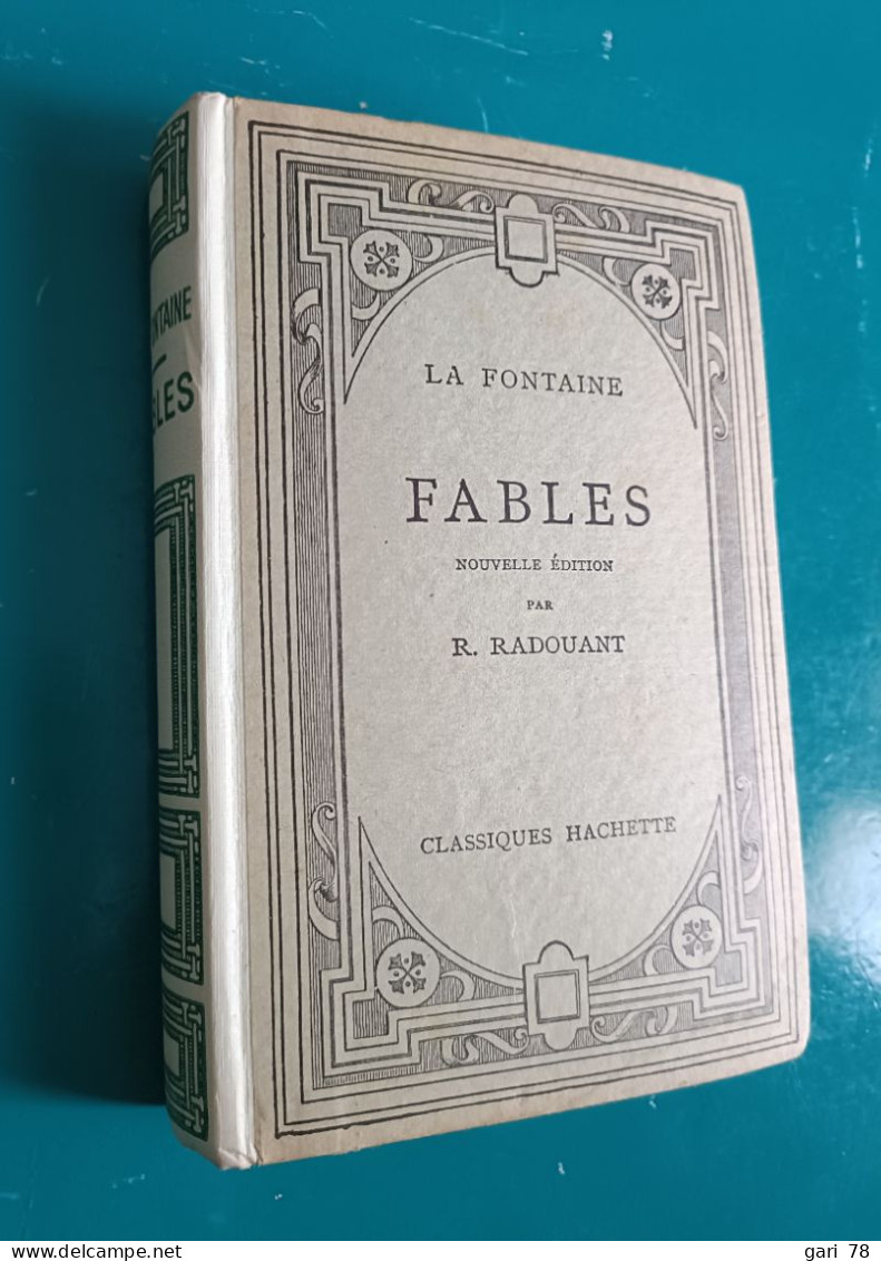 LA FONTAINE Fables - Classiques Hachette En 1959 - Auteurs Français