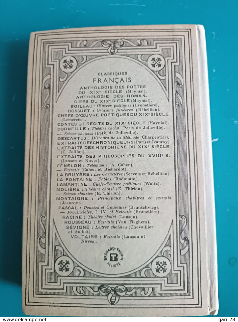 LA FONTAINE Fables - Classiques Hachette En 1959 - Autori Francesi