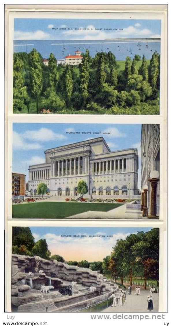 MILWAUKEE, Wisconsin, Souvenir Folder,  18  Different Views,  Unused - Milwaukee