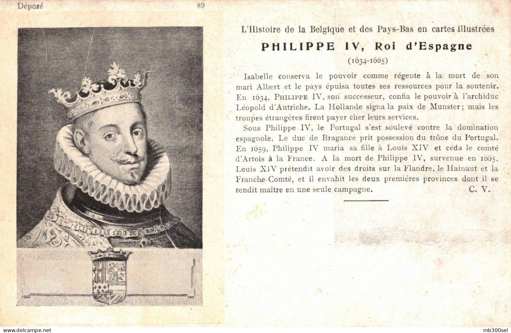 89 PHILIPPE IV, Roi D'Espagne - Verzamelingen & Kavels
