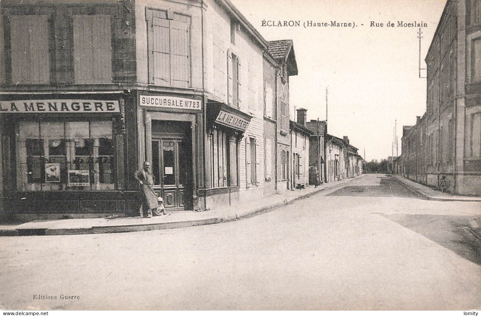 52 Eclaron Rue De Moeslain CPA La Ménagère Succursale N°723 , Commerce - Eclaron Braucourt Sainte Liviere