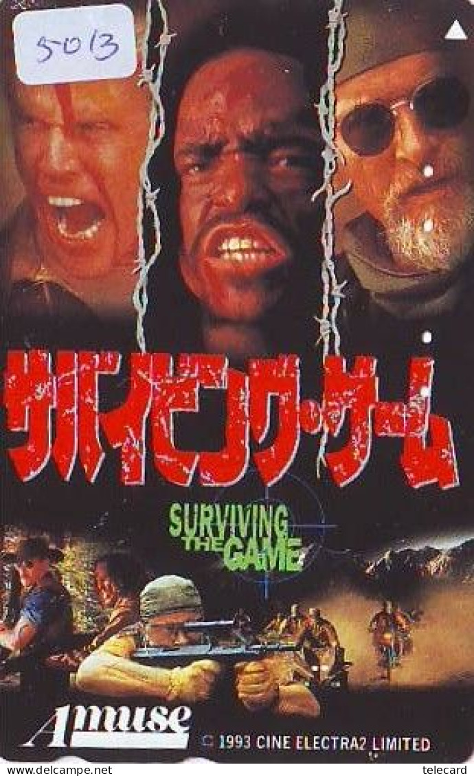 RARE * 2 Sides PrintedTelecarte Japonaise (5013)  SURVIVING THE GAME + PULPFICTION * Japan Film Cinema - Movie - Kino - Cinema