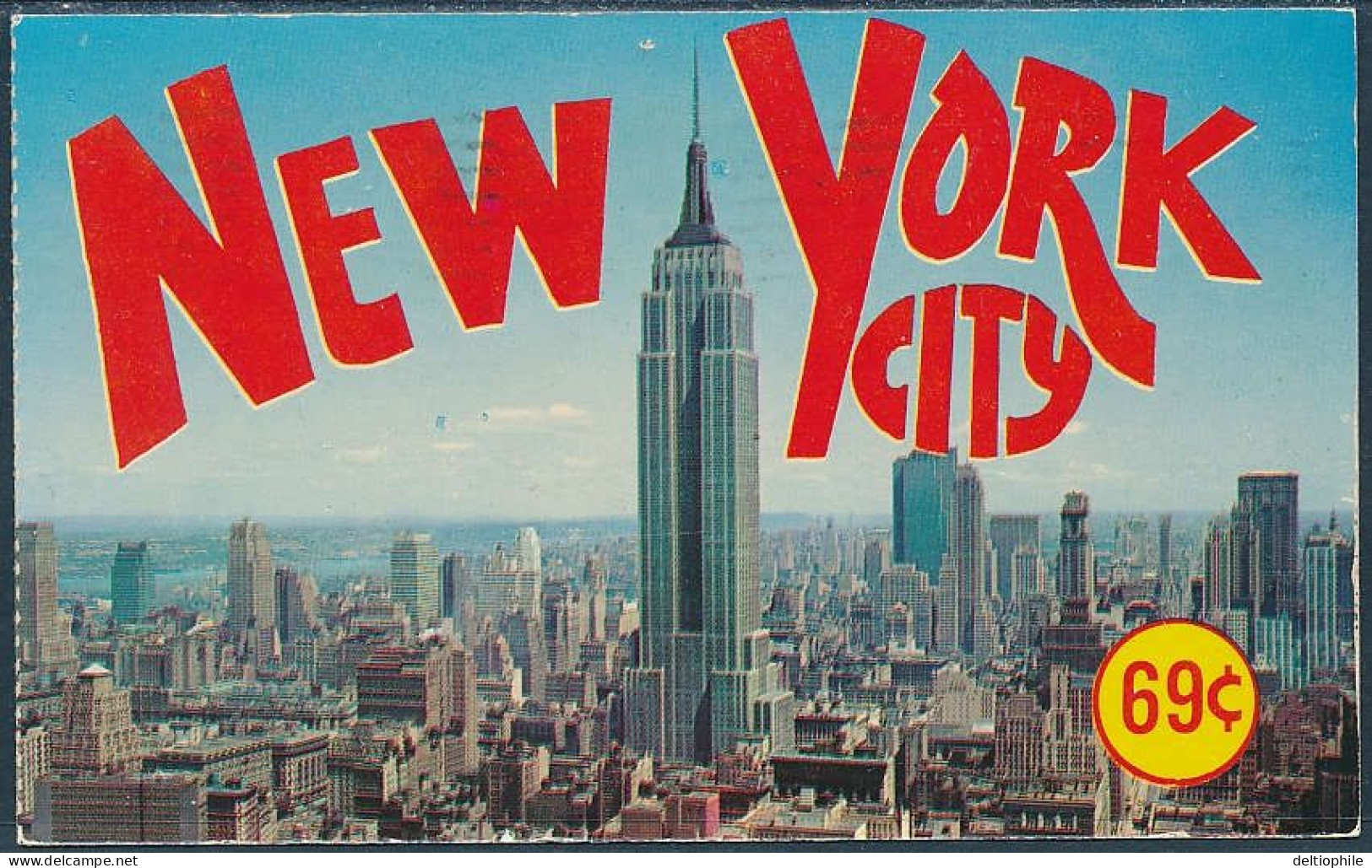 Uptown Skyline Showing Empire State Building And R.C.A. Building, New York City - Posted 1972 - Empire State Building