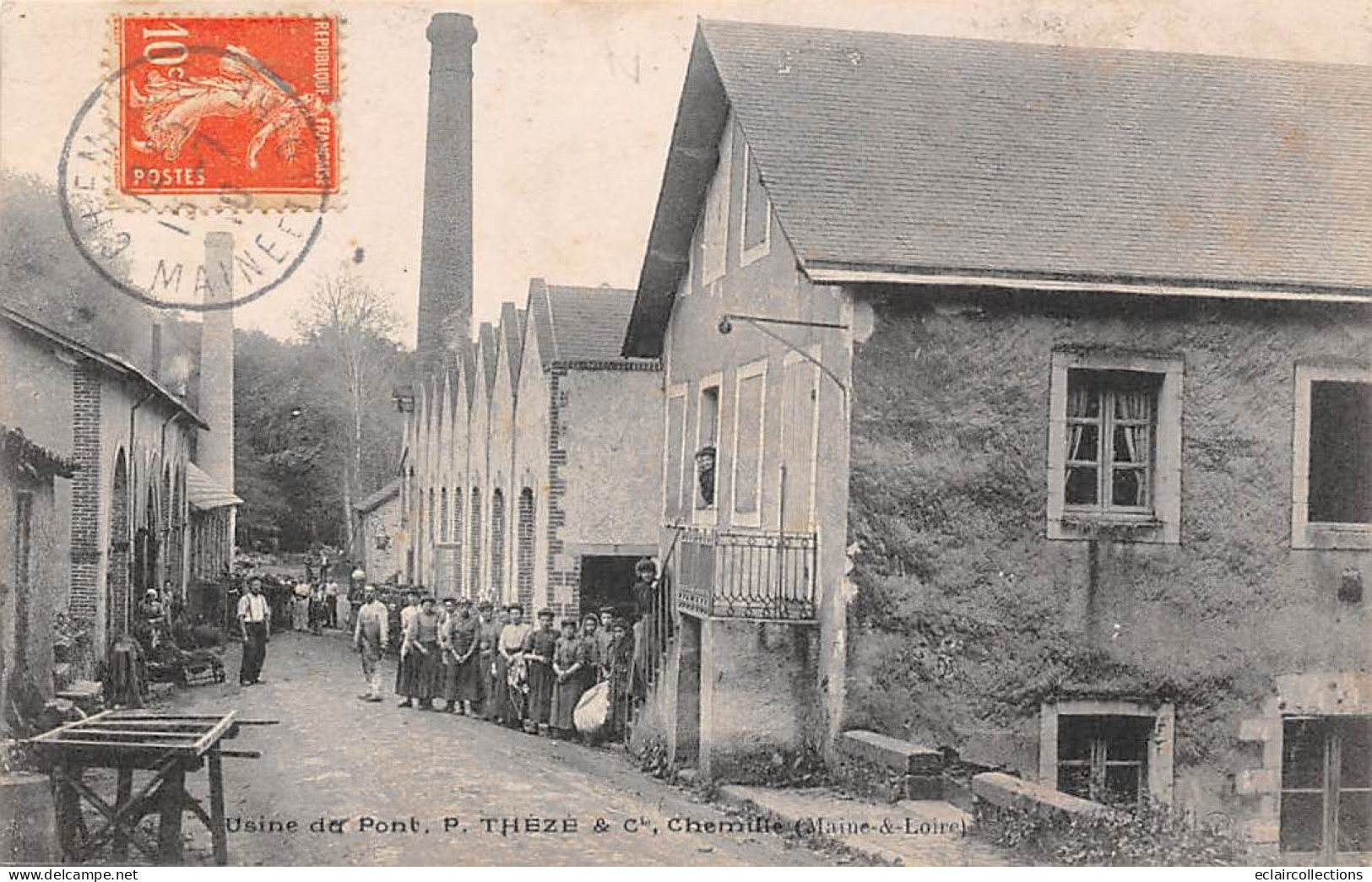 Chemillé      49           Usine Du Pont F.Thézé.   Le Personnel        (voir Scan) - Chemille