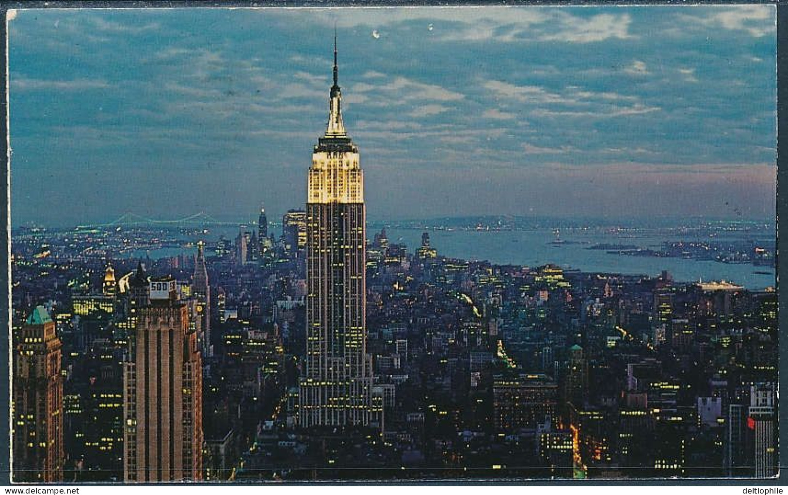 Empire State Building At Night, New York City - Posted 1972 - Empire State Building