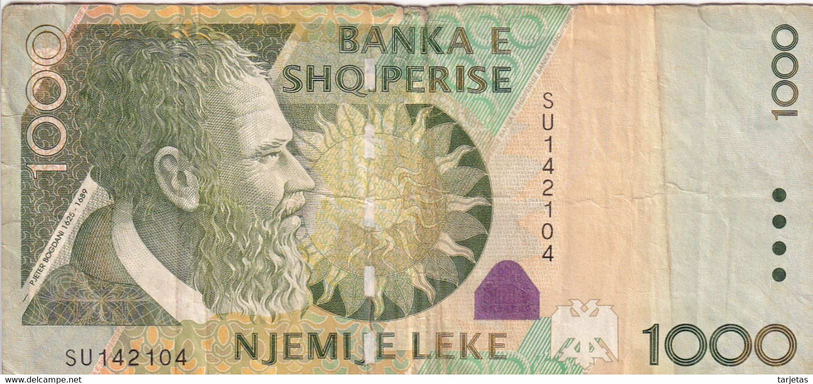 BILLETE DE ALBANIA DE 1000 LEKE DEL AÑO 2011  (BANKNOTE) - Albanien