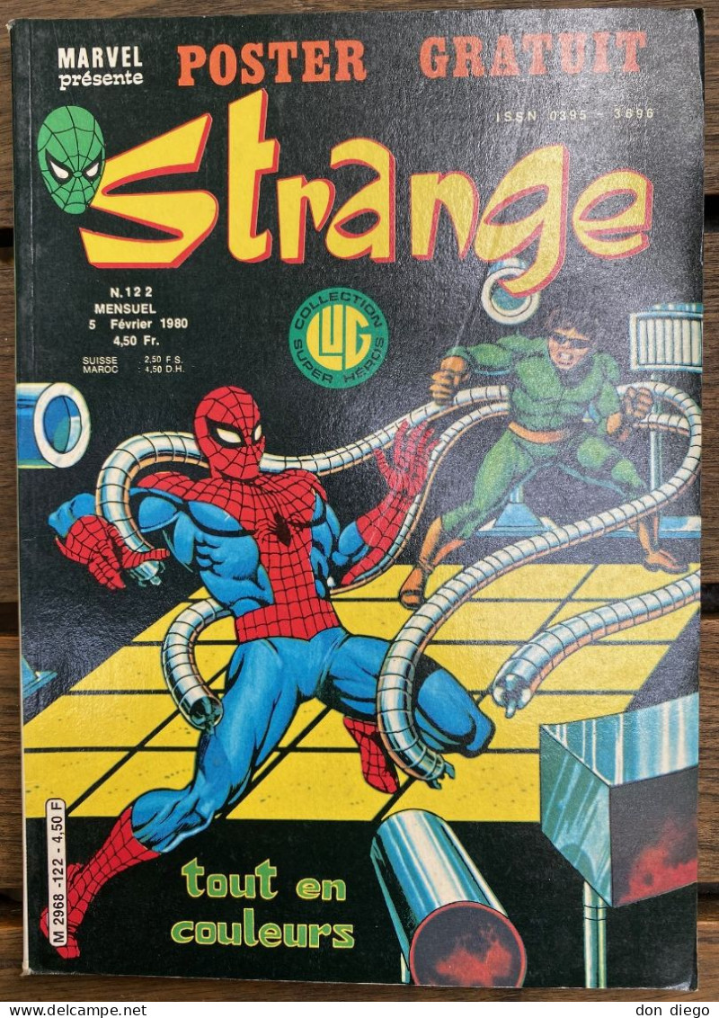 Strange N°122  5 Février 1980 Daredevil / Iron Man / L'Araignée/ La Torche Et Thor  Très Bon état - Strange