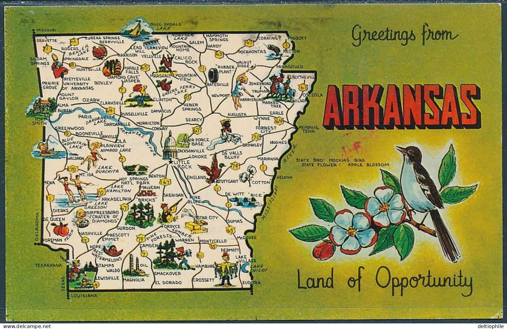 Greetings From Arkansas, Land Of Opportunity - Posted 1983 - Autres & Non Classés