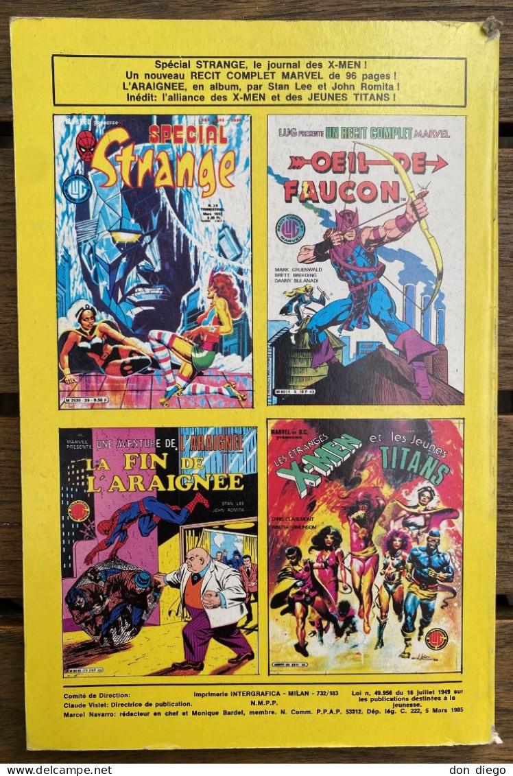 Strange N°183  Mars 1985 Daredevil / Iron Man / L'Araignée / La Division Alpha - Strange