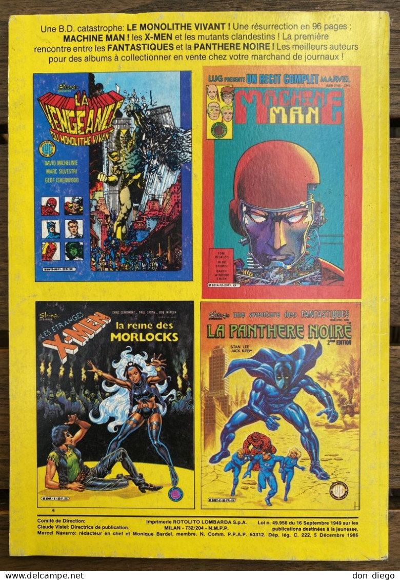 Strange N°204  Décembre 1986 Daredevil / L'Araignée / La Division Alpha - Strange