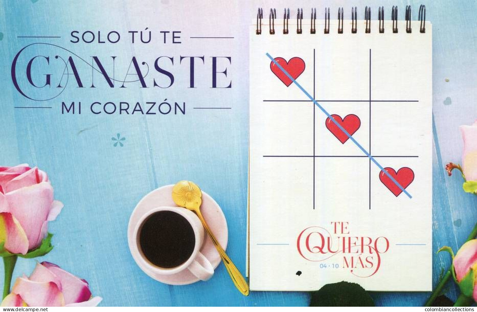 Lote PEP1527, Cuba, Entero Postal, Stationery, San Valentin, 4-10, I Love You More, Cup Of Coffee - Maximum Cards