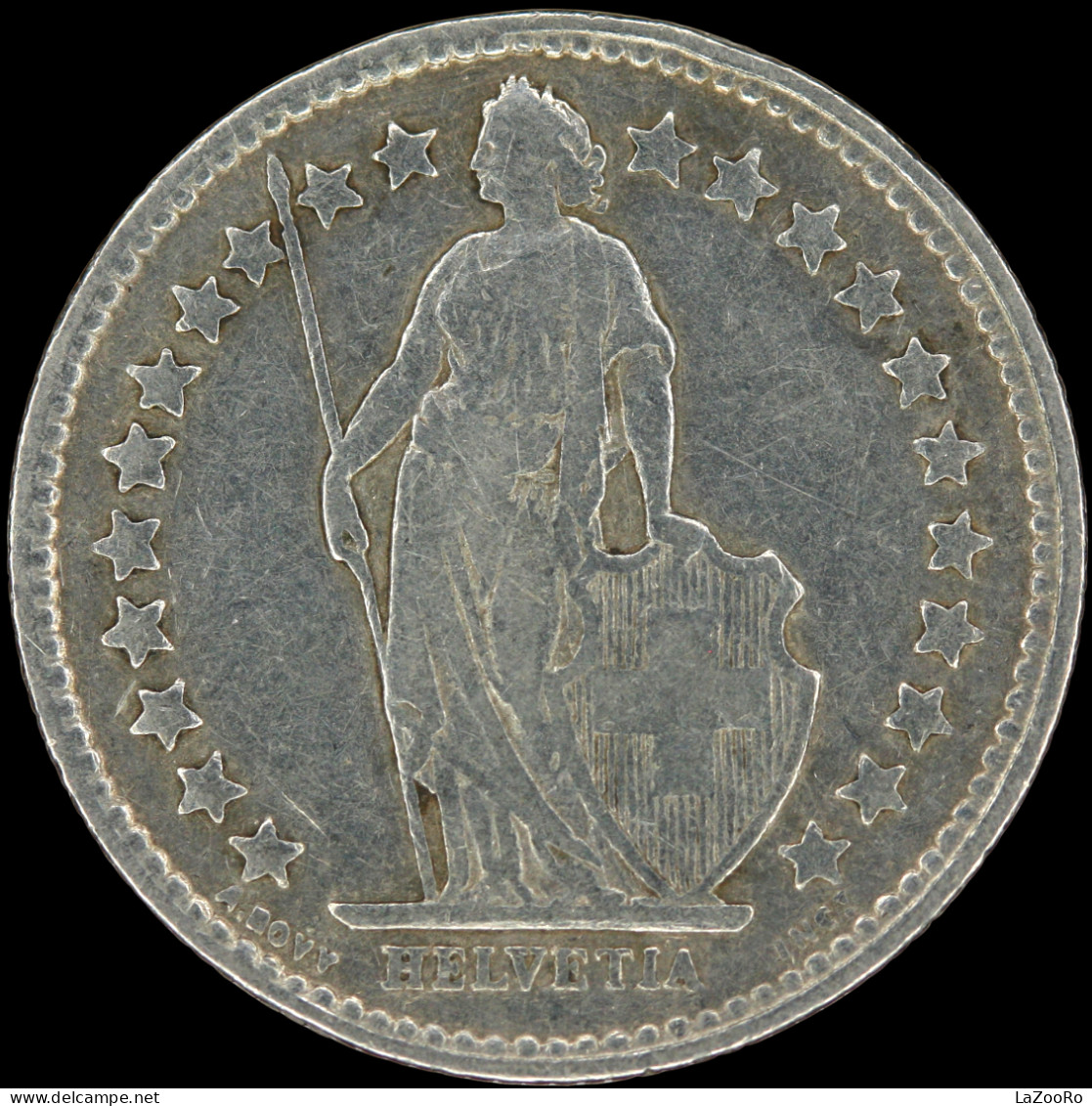 LaZooRo: Switzerland 1/2 Franc 1920 XF - Silver - 1/2 Franc