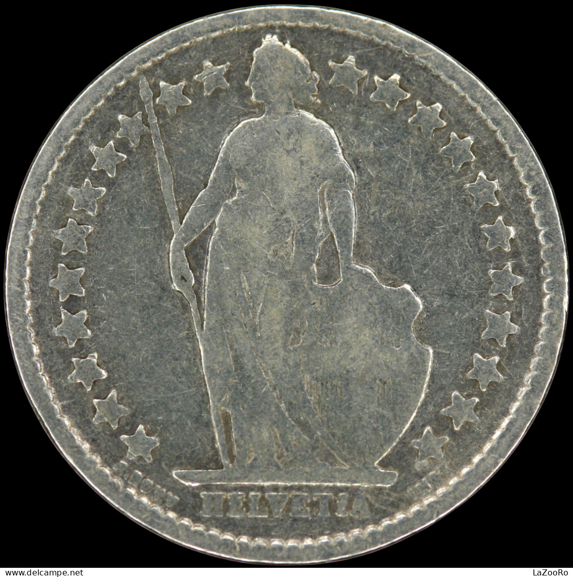 LaZooRo: Switzerland 1/2 Franc 1920 VF / XF - Silver - 1/2 Franc