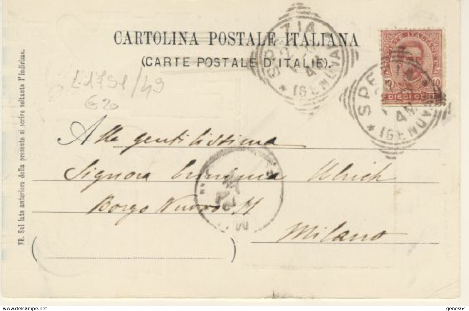 Stella Polare - 25 Aprile 1900 - Cartolina Ricordo Dell'arrivo A La Spezia Del Veliero Dal Polo Nord - Viaggiata -2 Foto - Missions